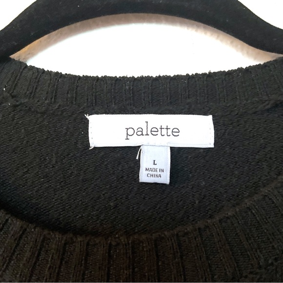 Black Size Large Graphic Beaded Sweater - Picture 4 of 7